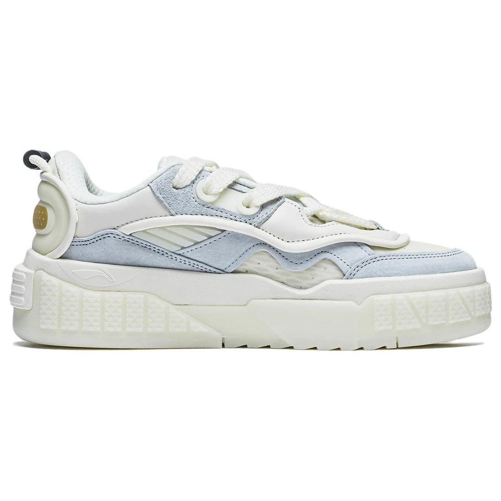 Disney X Li Ning 001 UNBLOCK Slip Resistant Abrasion Resistant Low Top Sports Casual Shoes Women's White Blue AGCT092-1