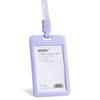 Morandi Color Vertical Work ID Card Holder with Lanyard