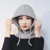 ZHENYUEQI Winter Unisex Outdoor Integrated Knitted Hat, Neck Warmer & Ear Protection