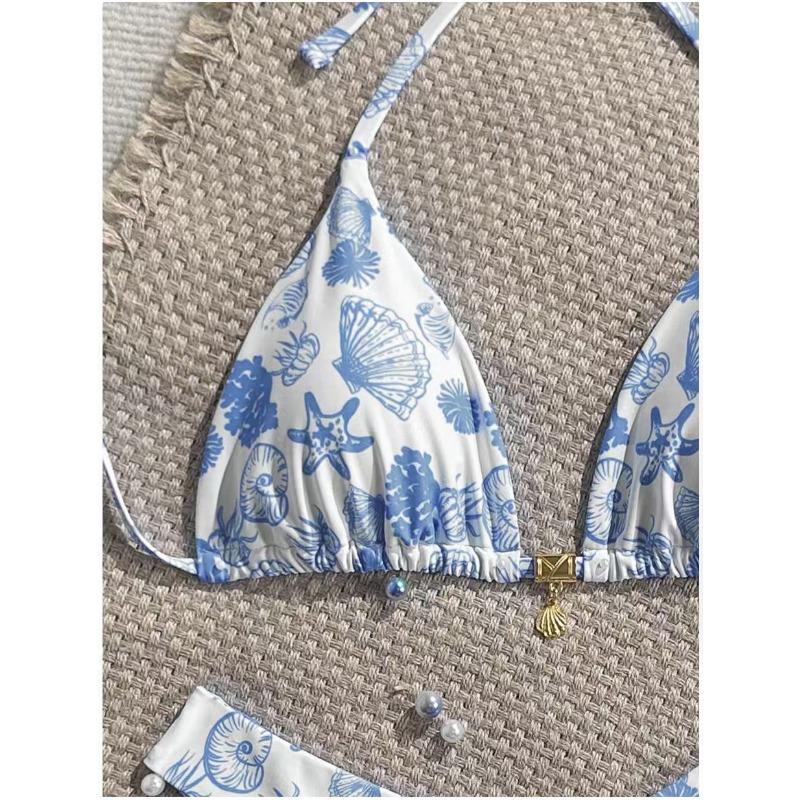 Women S Sexy Split Thong Bikini Swimsuit With Tie