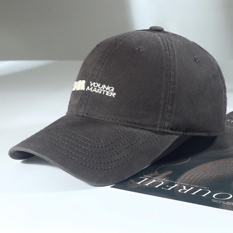 Fashion Hat Women's New Soft Top Baseball Cap Korean Version Tide Letter Embroidery Sunshade Sunscreen Cap