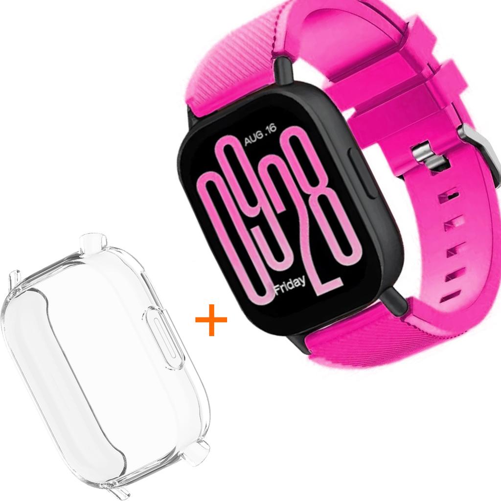 Silicone Strap With TPU Case For Xiaomi Redmi Watch 5 Active Lite Smart Watch Wrist Band And Case For Redmi Watch 5 Active Lite