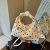 Dot Pattern Bow Bag - Fashionable Crossbody Bag, Stylish Single-shoulder Handbag