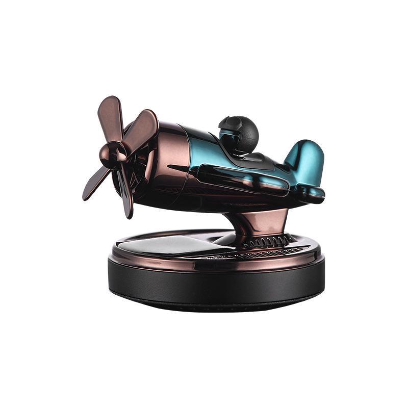 Solar-Powered Rotating Helicopter Car Air Freshener Ornament