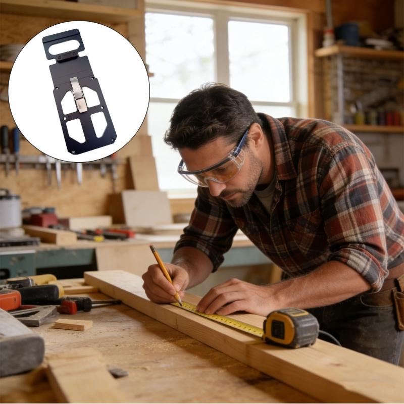 Quick Install Aluminum Miter Gauges Multiple Angles Tool For Track Chainsaws Facilitates Rapid Angles Setting And Stable Cutting