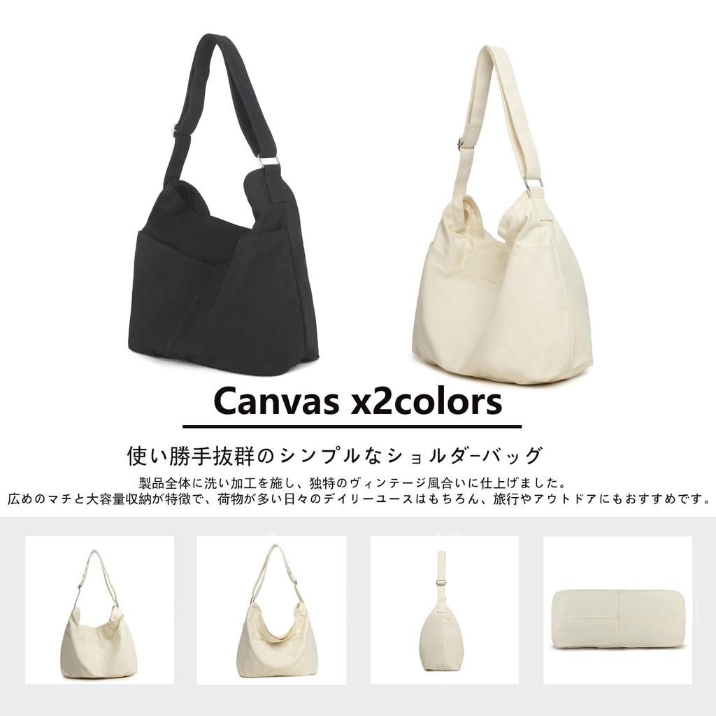 KMRHM Canvas Shoulder Bag for Men and Women, Tote Bag, Brand Name Canvas Bag, Unisex, Boston Style, Lightweight, Simple, Large, Multifunctional,