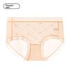 Plus Size Women's Summer Ice Screen Print 10A Class Antibacterial Crotch High Elastic Antibacterial High Waist Briefs