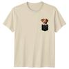 Puppy Dog In Pocket Dogs Animals Unisexs T Shirt Unisexs Tee Graphic Unisex Top