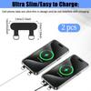 2 Way Phone Tether Tab Mobilephone Safety Strap 2 Pack Cell Phones Lanyard Patch Smartphone Strap Replacement Part with Dual Speaker Holes for All