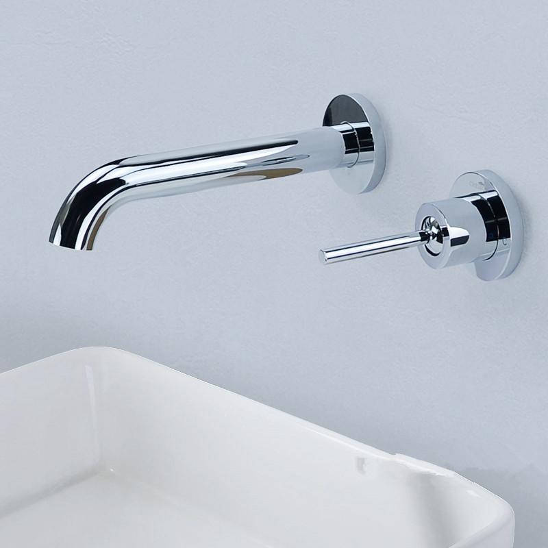 

Wall mounted Basin Faucet brush rose gold sink faucet water tap faucet In-wall brush gold chrome black sink faucet single lever