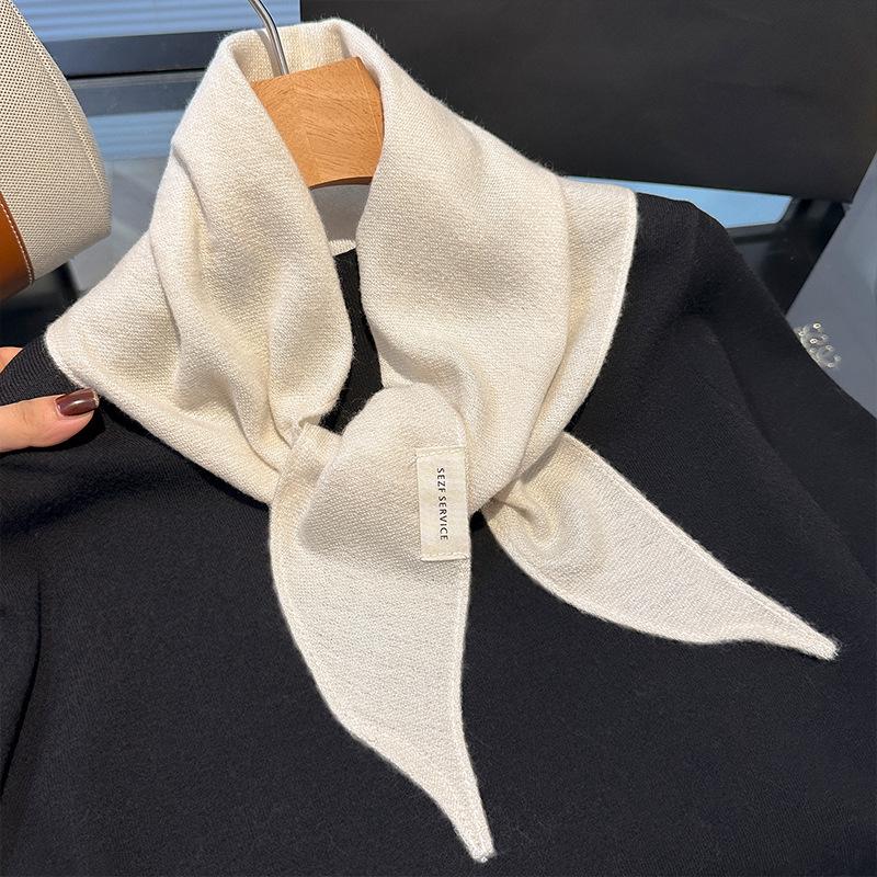 Elegant Diamond Pattern Imitation Cashmere Shawl - Women's Versatile Warm Autumn & Winter Scarf