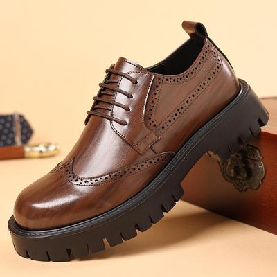 Herbst Herrenschuhe Retro Arbeitsschuhe Business Casual Lederschuhe Jugend Big Head Schuhe Britische Martin Stiefel