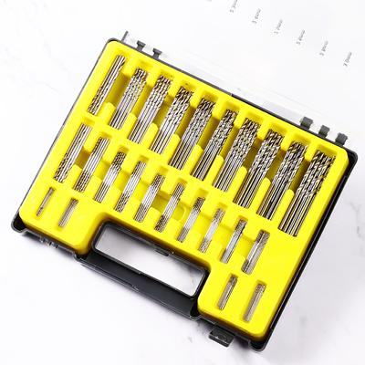 150 Stück/Set Bohrer-Set Spiralbohrer 0,4-0,9 jeweils 10 Stück/1,0-3,2 jeweils 5 Stück für Holzbohren Holzbearbeitungsbohrer
