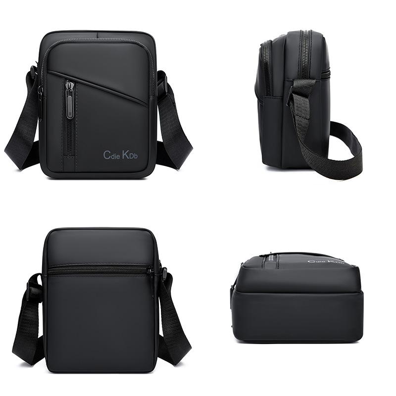 WEIXIER Men's Crossbody Sling Bag Summer , Casual Vertical Versatile Multi-layer Waterproof Shoulder Bag Waist Pack for Commute