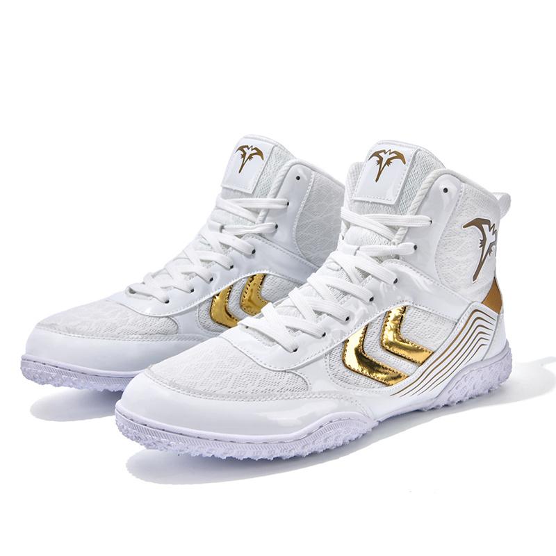 Men Professional Wrestling Shoes Quality Lightweight Big Size White Black Outdoor Man Boxing Gym Training Shoes