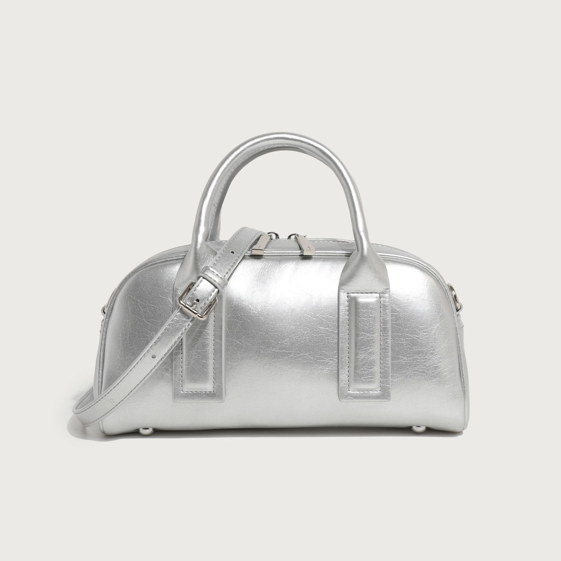 Unique design high-end bowling bag for women 2024 new model Boston bag fashionable handbag shoulder crossbody bag