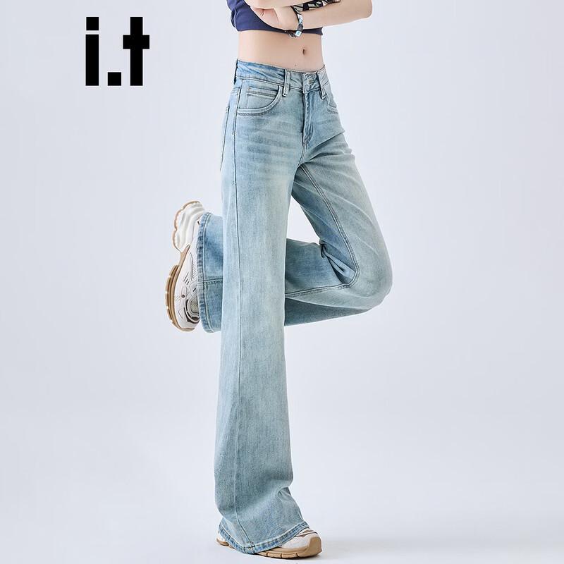 CHOCOOLATEit Women's Light Blue Flare Jeans
