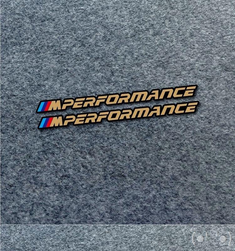 UCFF4 pcs Car Side Door 3D Sticker Badge Decal Decoration For BMW M Logo M2 M3 M4 M5 M6 F48 G01 E84 E83 F39 F10 F30 Accessories