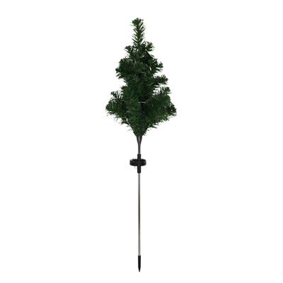 Solar Powered Christmas Tree Outdoor Decorative Artificial Plant Light for Garden Yard Lawn Landscape with Stake Installation