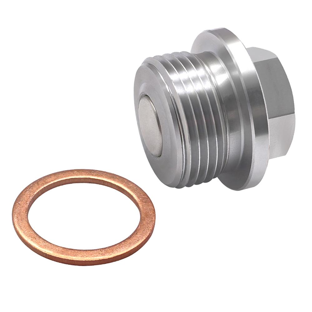 Stainless Steel Oil Pan Screws for Cars M22*1.5 Threads Car Accessories Drain Plug Oil Pan Magnet Screws Oil Drain Plugs 3