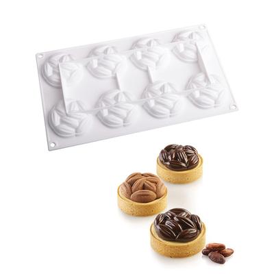 Silikonowa forma do 8 melonowych nasion i ziaren kakaowca - Narzędzie do pieczenia musów, migdałowych owoców, fondantu, ciast, świec zapachowych