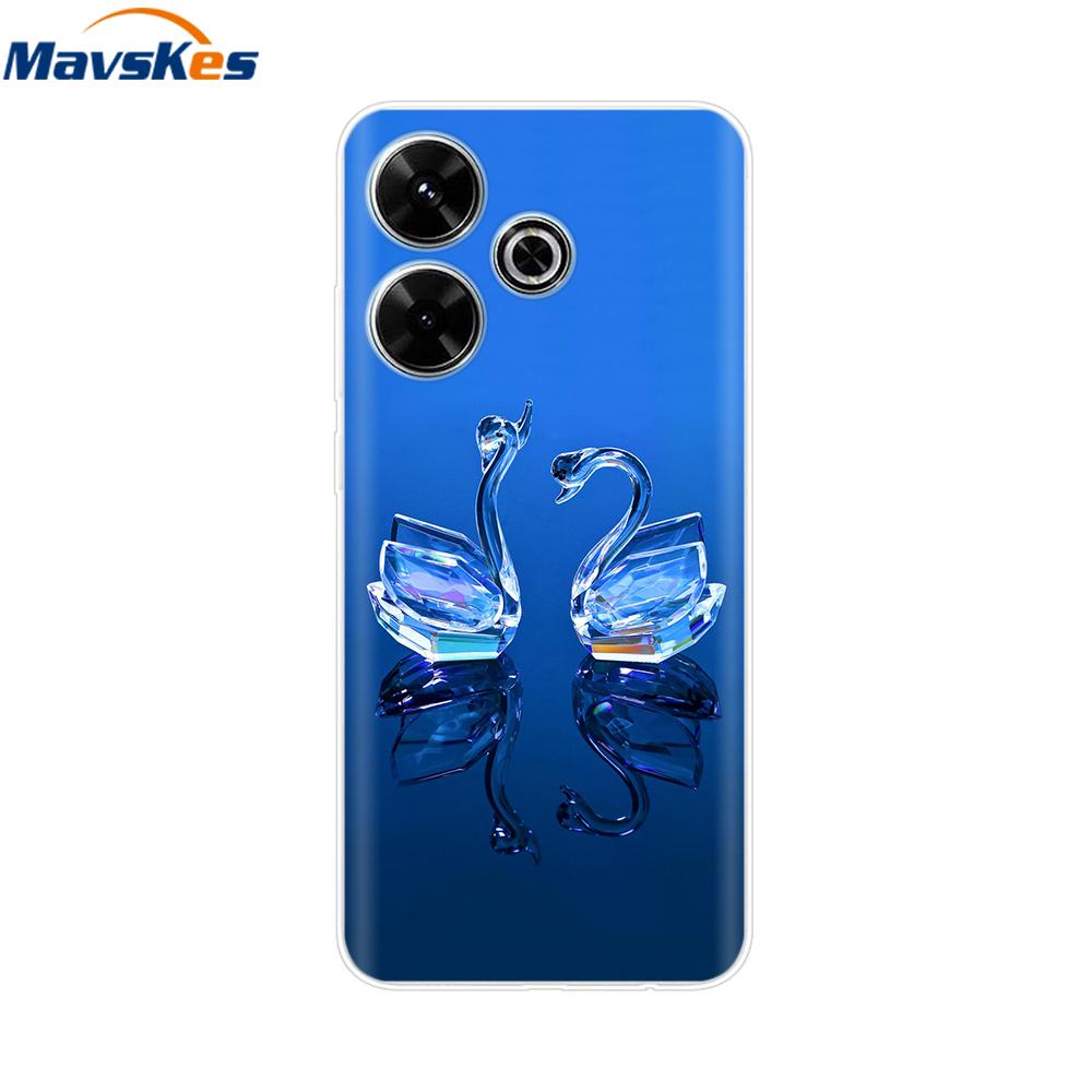 Case for Xiaomi Poco M6 4G Capa For Funda de teléfono Redmi 13 4G Back Cover For Etui Xiaomi Redmi 13 PocoM6 4G Phone Coque Para