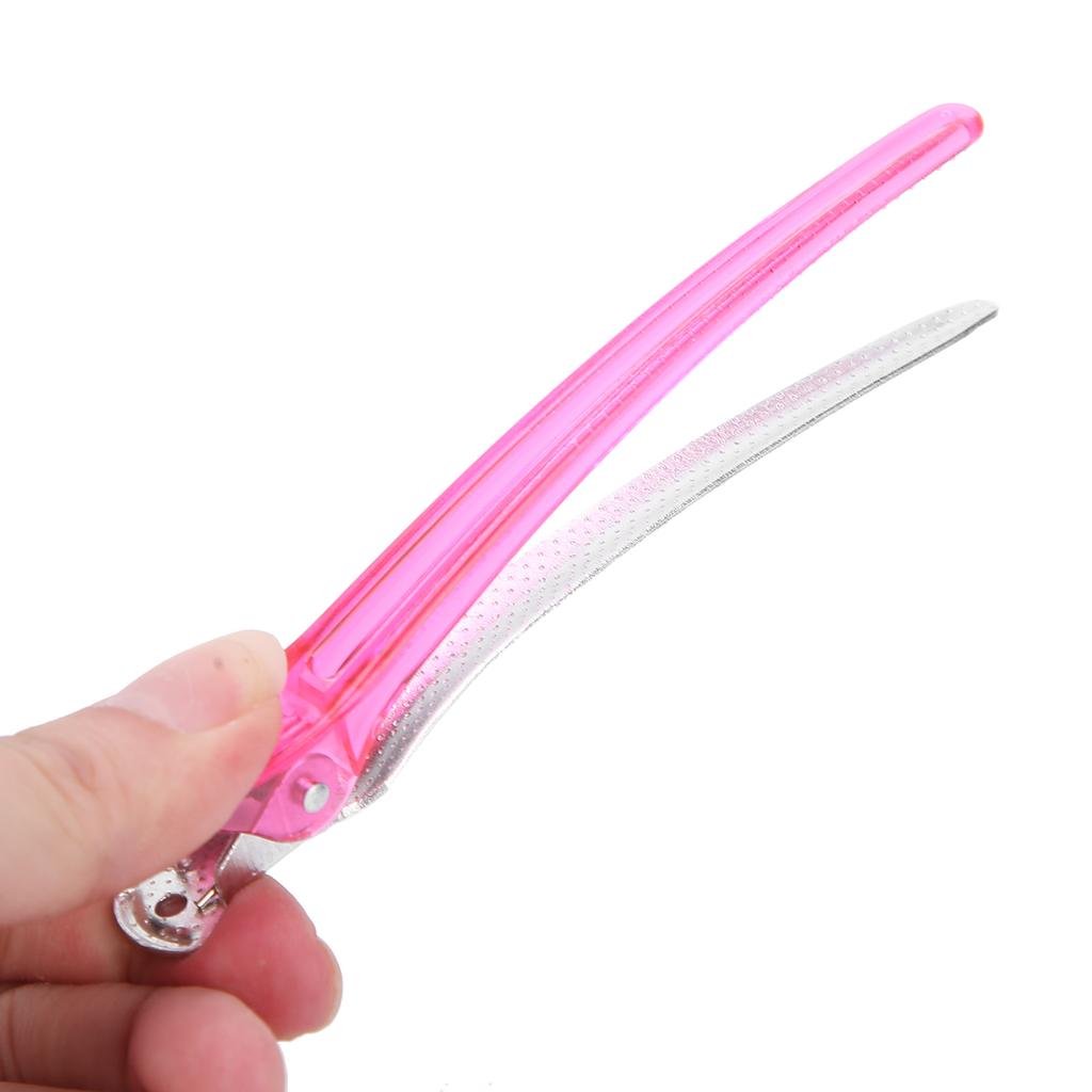 10pcs Salon NonSlip Styling Sectioning Clip Portable Duckbill Hair Clip Hairdressing Tool(Orange )