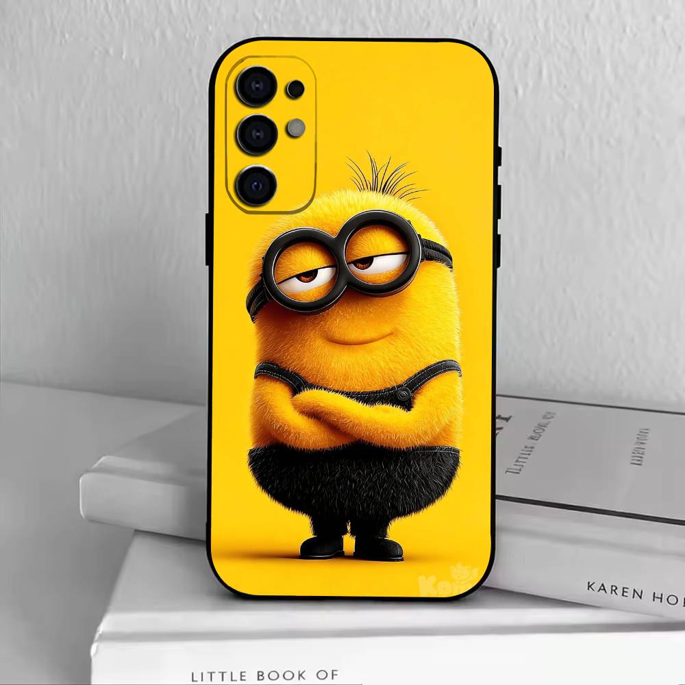 333-M-Minions Phone Case Black Silicone Soft For Samsung S25,S24,S21,S22,S23,S30,Ultra,S20,Plus,Fe,Lite