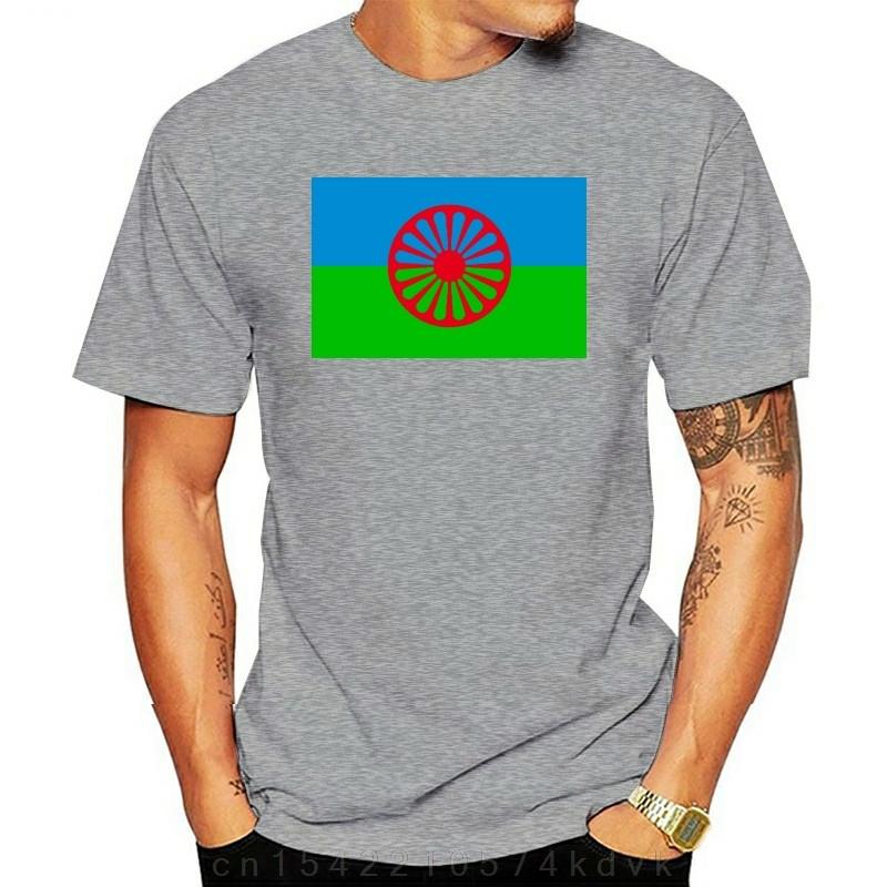 Gypsy Man Rom Travellers Gypsy Flag T-shirt High Quality Printing Casual 100% Cotton Round-neck European Size XS-5XL Tee Shirts