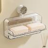 Wall Mounted Soap Dish Waterproof Toilet Drain Soap Box Light Luxury Soap Box  Bathroom Accessories