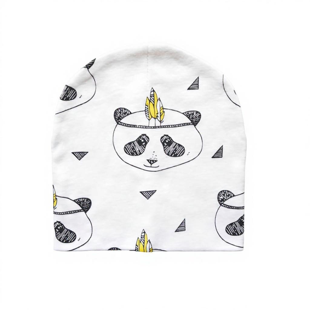 Newborn Baby Cotton Printed Beanie Hat for Infants & Young Children-Warm Unisex