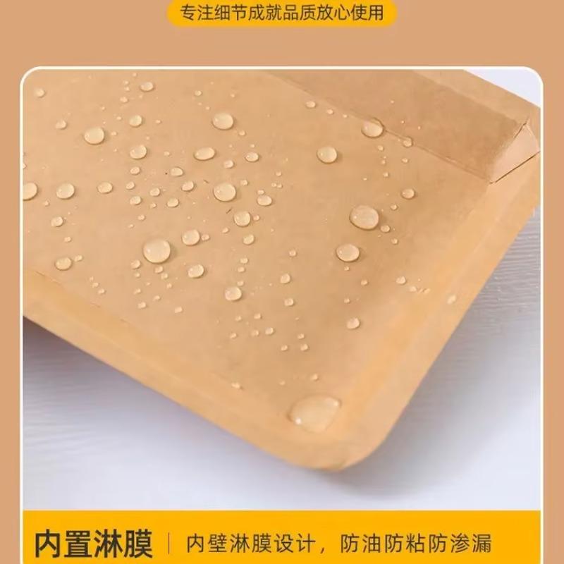 30pcs Disposable Rectangular Picnic Tableware Waterproof Oil Resistant Biodegradable Thick Kraft Paper Tray Snacks Salad Trays