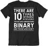 Binary Language Tshirt Computer Programmer Men T Shirt Math Joke Tee Black