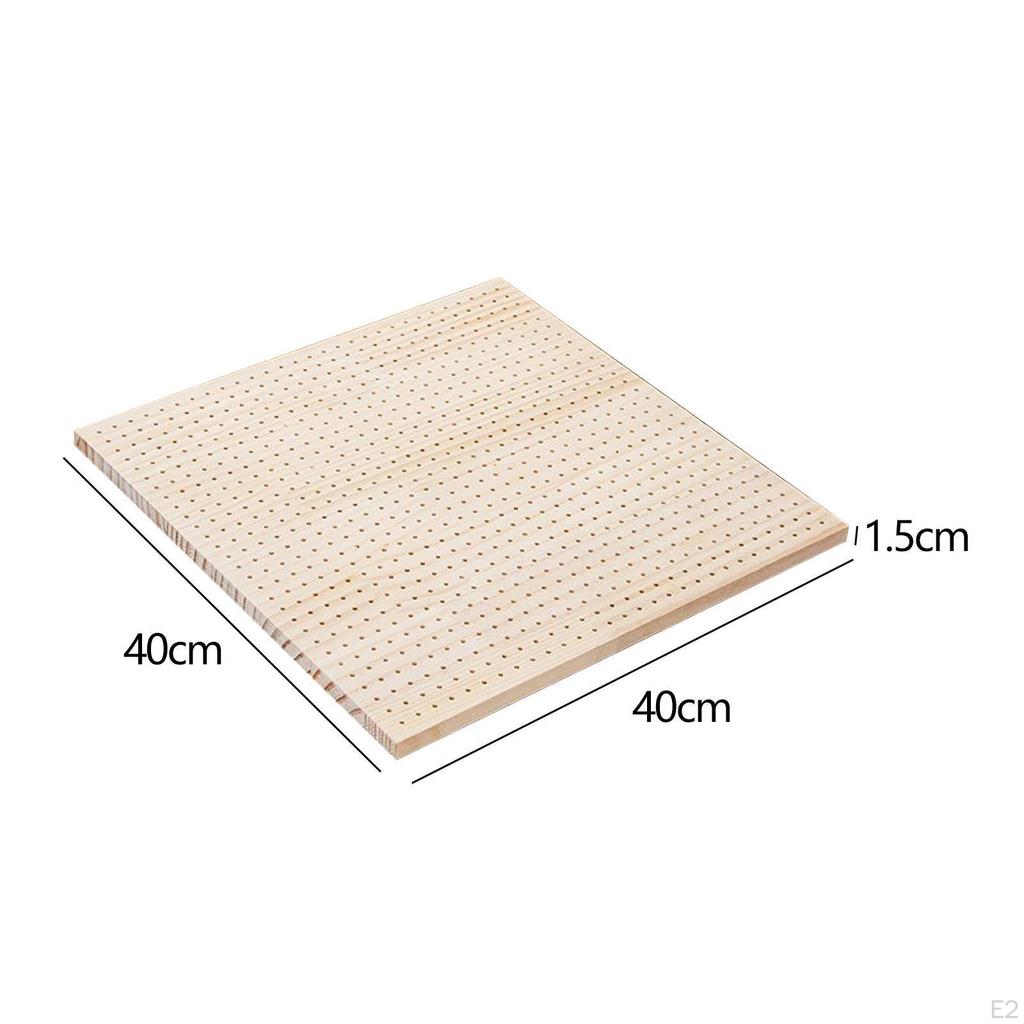Wooden Crochet Blocking Board Mat Gifts with Pegs for Crocheting Knit Purse Bags Hats