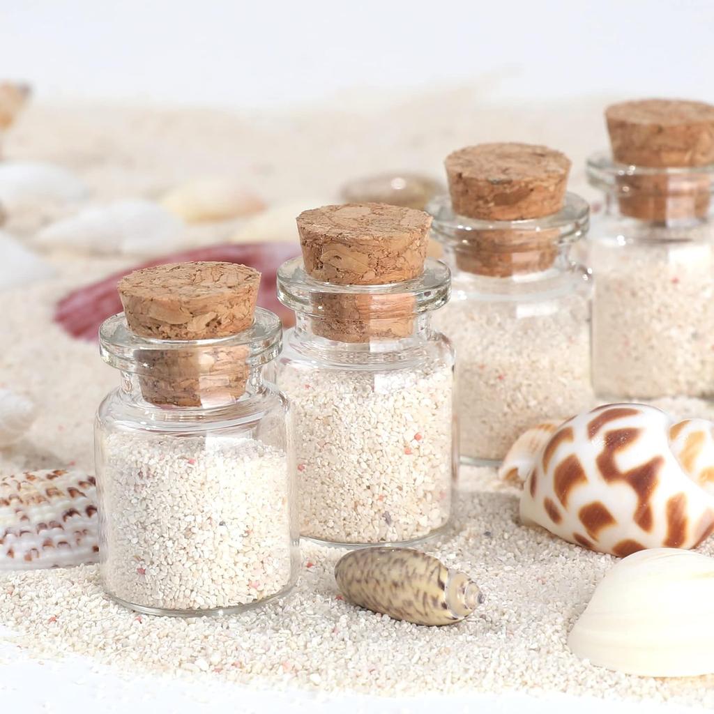 5/100pcs Small Glass Bottles with Cork Stoppers DIY Decoration Mini Glass Vials Cork Message Glass Vial Wishing Bottles