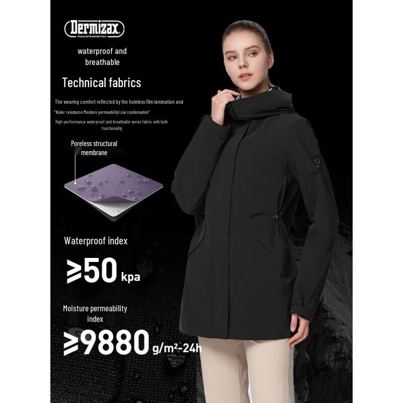 HALTI Women's Hardshell Hooded Casual Jacket