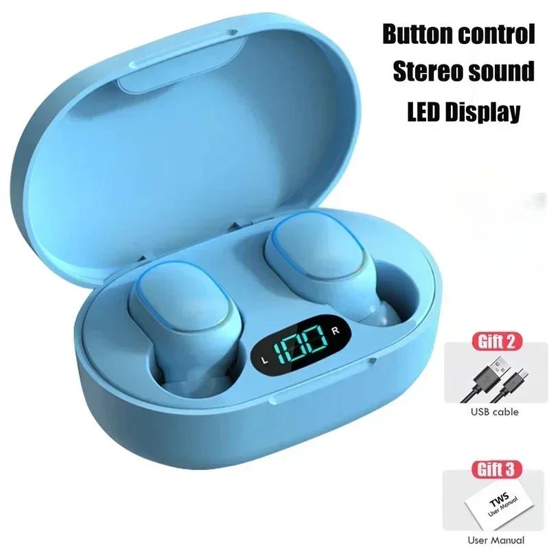 TWS Earphone Bluetooth Headphones earbuds Wireless Bluetooth Headset with Mic LED Display Bluetooth Earbuds for iPhone Xiaomi