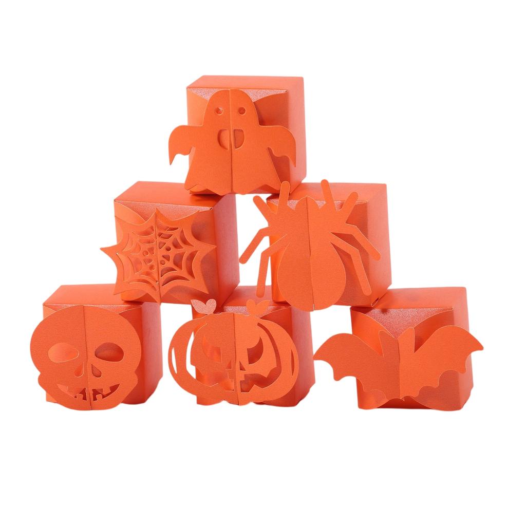 12pcs European Style Funny Halloween Candy Box Gift Box Party Supplies Creative Packaging Box Paper Box Gift Box