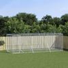 VidaXL Outdoor Dog Kennel Silver 6x2x2 M Galvanized Steel 3190459