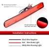 2PCS Smoked/Red Lens Red LED Car Rear Bumper Reflector Tail Brake Lights Rear Fog Lights For Land Rover Discovery 3 LR3 4 LR4