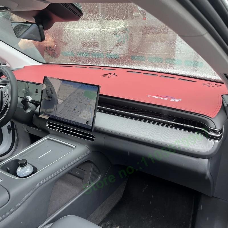 Anti-slip Suede Leather Darsboard Mat For Xpeng G6 Sun Protection Heat Insulation Car Interior Decoration Sunade Pad