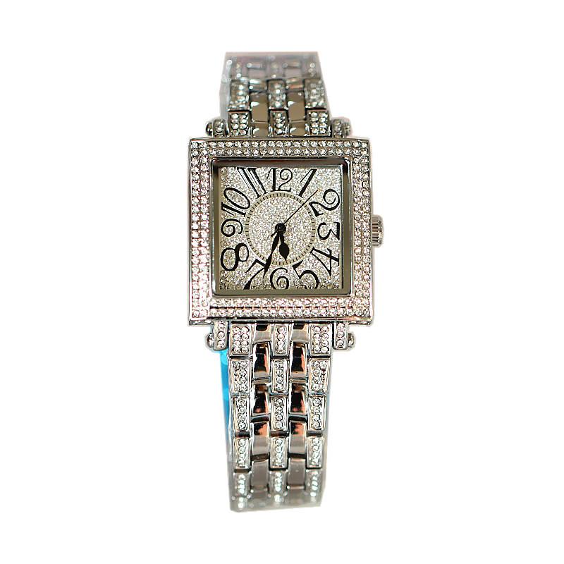 Watch Ladies Diamond Digital Square Dial Quartz Waterproof Watch Fashion Trend