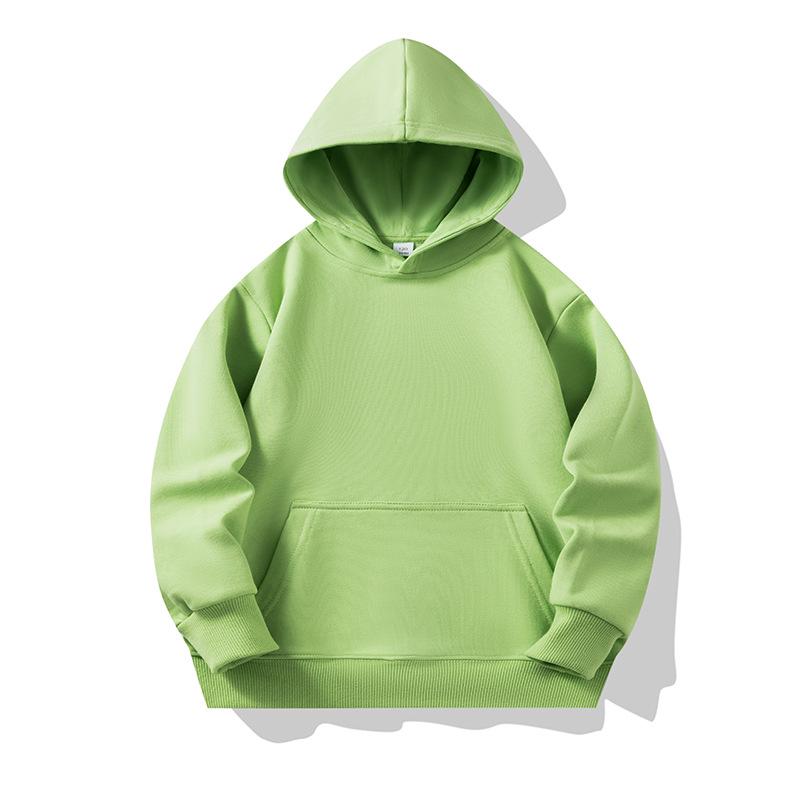 

Детская махровая толстовка на весну и осень с накладными карманами - Однотонная спортивная форма с принтом в корейском стиле 100 cm