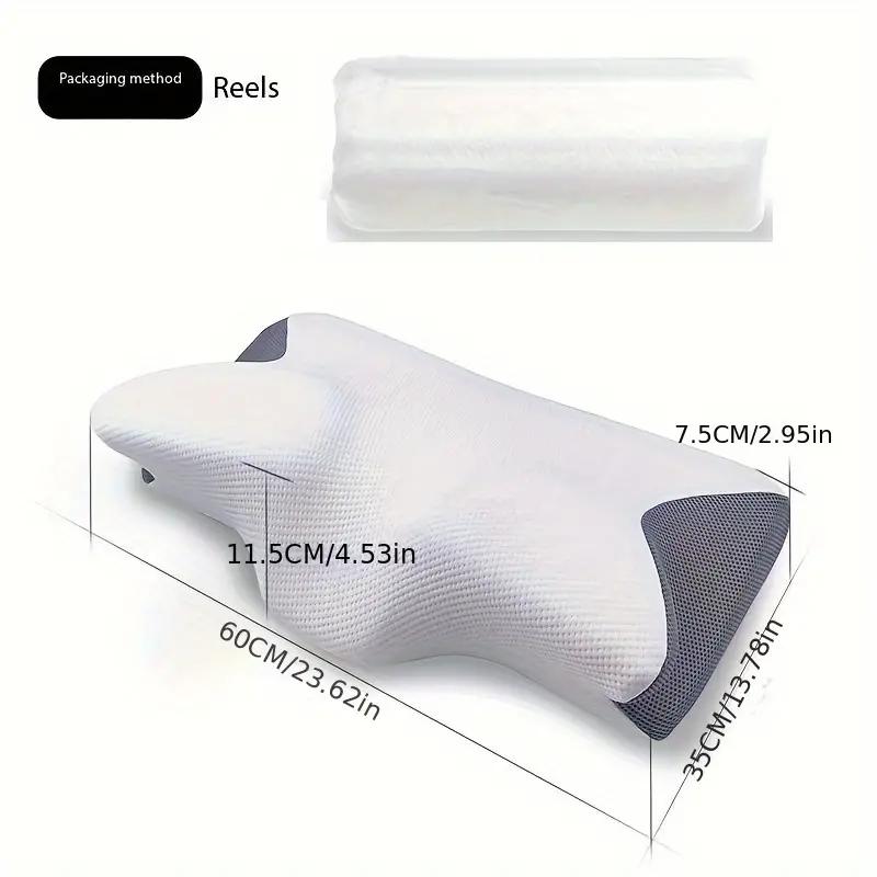 Memory Foam Kissen Ergonomisches Nackenstützkissen zur Schmerzlinderung Hochelastisches, weiches, waschbares Kissen Bettwäsche Home