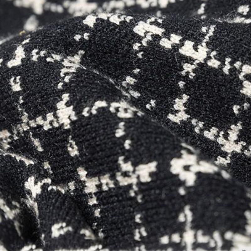 Клетчатая юбка средней длины для женщин осенью и зимой Высокая талия средней длины — фото 7