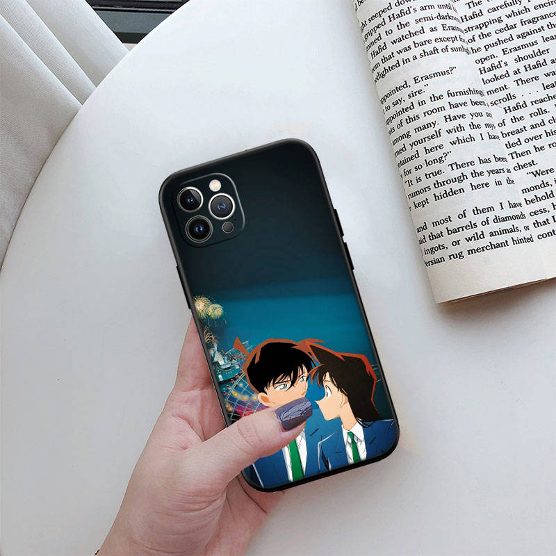 JO17 Detektiv Conan Pouzdro na telefon pro iPhone 7 8 11 12 13 14 15 16 16E XS Pro Max XR X SE Samsung S20 S21 S22 S23 S24 FE Ultra Plus Lite S21S A55