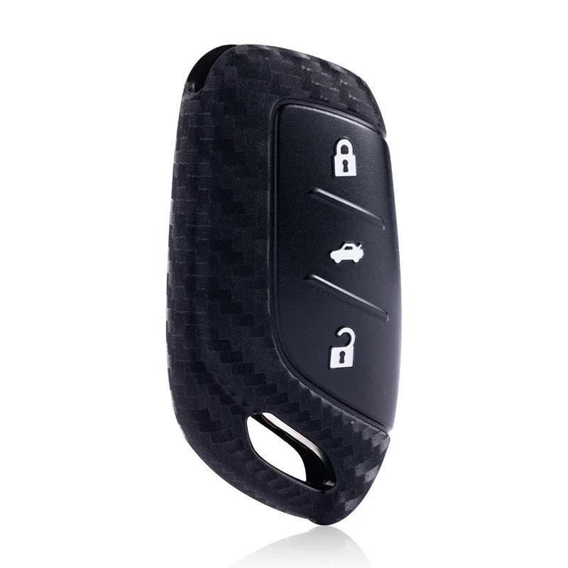 3 Buttons Carbon Fiber Print Fob Key Cover Case For Mg 4 Mg4 Ev Mg Hs Gt Zs Ev Zx Mg5 Mg6 For Roewe Rx3 Rx5 Rx8 Erx5 I6 I5