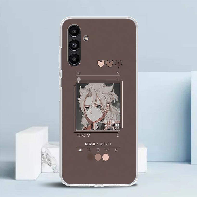 Genshin Impact Cartoon Phone Case For Samsung Galaxy A17 A37 A57 A16 A15 A14 A13 A56 A55 A54 A53 A36 A35 A34 A33 A26 A25 A24 A23