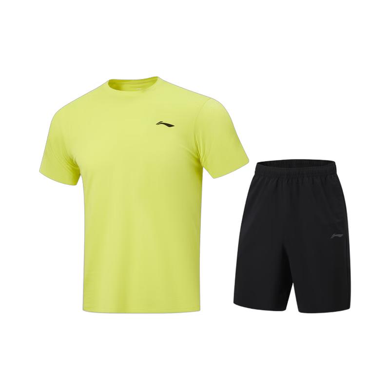 Li-Ning Men's 2026 Summer Short Sleeve & Shorts Sportswear Set AWBW087