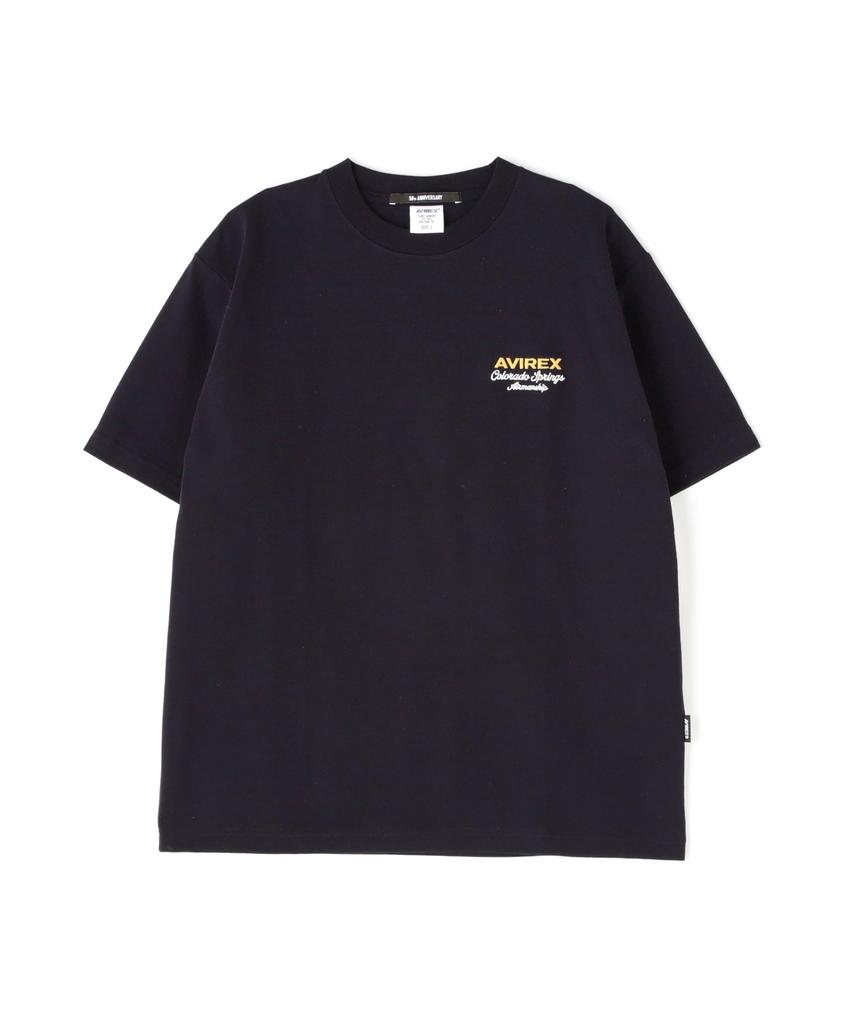 AVIREX USAFA SQUADRONS EMBROIDERY T-SHIRT Men's XL Navy 783-5134014